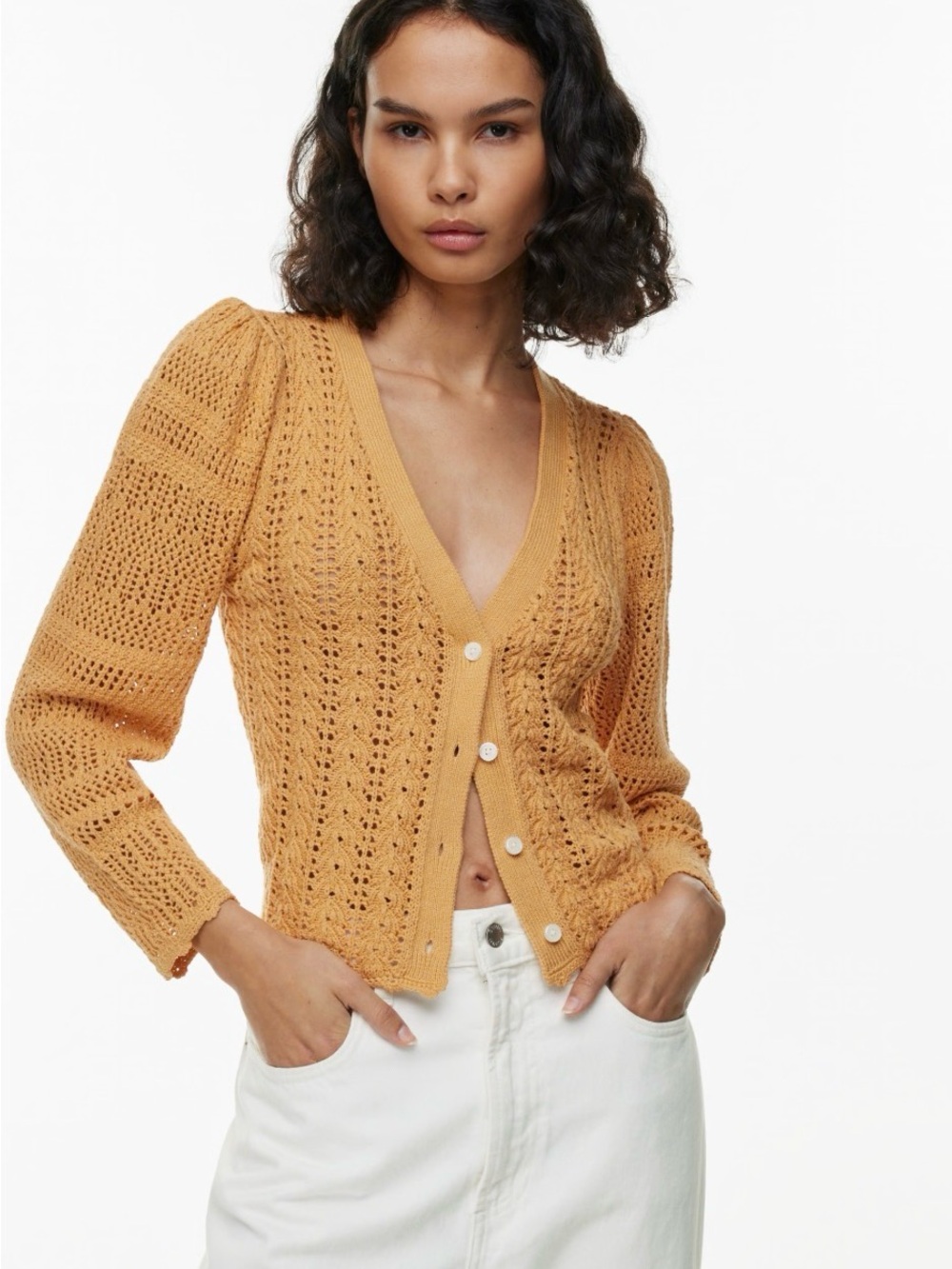 Wilfred Splendour Cardigan - Soft Apricot Peach